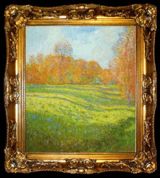 framed  Claude Monet Meadow at Giverny, ta009-2